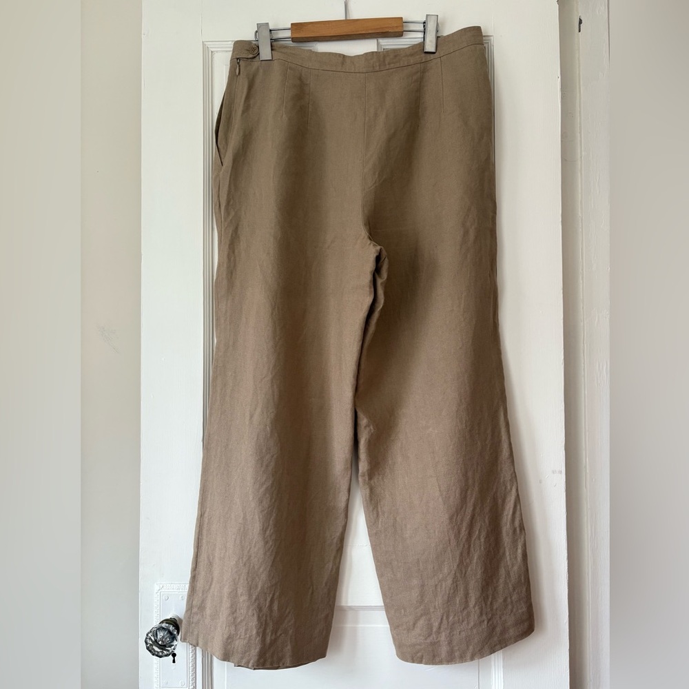 High Rise Irish Linen Pants - Picture 2 of 11